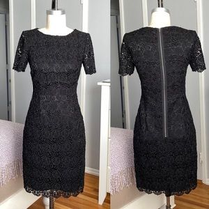 Womens Reiss LBD lace dress in boack, size 2